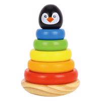 DŘEVĚNÁ HRAČKA NASAZOVACÍ KROUŽKY TUČŇÁK