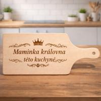 Dřevěné prkénko na krájení 14x30 cm s vlastním gravírováním