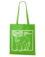 Ekologická nákupní taška s potiskem Čínského chocholatého psa