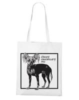 Ekologická nákupní taška s potiskem Čínského chocholatého psa