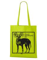 Ekologická nákupní taška s potiskem Čínského chocholatého psa