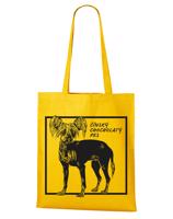 Ekologická nákupní taška s potiskem Čínského chocholatého psa