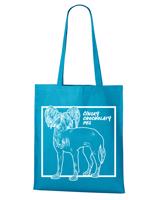 Ekologická nákupní taška s potiskem Čínského chocholatého psa