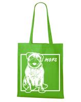 Ekologická nákupní taška s potiskem Mops