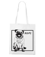 Ekologická nákupní taška s potiskem Mops