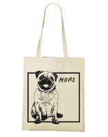 Ekologická nákupní taška s potiskem Mops