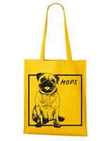Ekologická nákupní taška s potiskem Mops