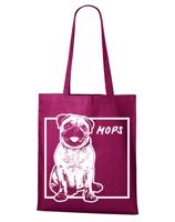 Ekologická nákupní taška s potiskem Mops