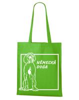 Ekologická nákupní taška s potiskem Německé dogy
