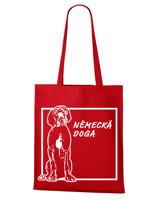 Ekologická nákupní taška s potiskem Německé dogy