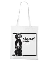 Ekologická nákupní taška s potiskem Německé dogy