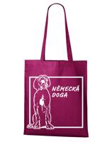 Ekologická nákupní taška s potiskem Německé dogy