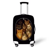 Elastický obal na kufr - “Kufr plný koček” - Abbara Velikost: L