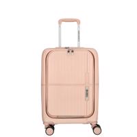 Enrico Benetti Kabinový kufr s vyklápěcí kapsou Tokyo 35x20x55 cm - 35 L - růžový