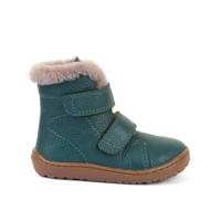 FRODDO KOTNÍKOVÉ ZIMNÍ FURRY BOOT Petroleum Dětské zimní zateplené barefoot boty - 34
