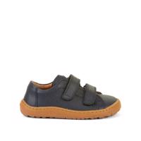 FRODDO TENISKY BASE LEATHER D-VELCRO Dark Blue Dětské barefoot tenisky - 25