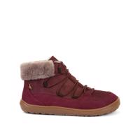 FRODDO UP FURRY W TEX Bordeaux Zimní zateplené barefoot boty - 42