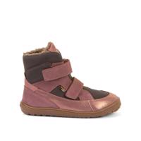 FRODDO UP TEX WINTER Grey / Pink Dětské zimní zateplené barefoot boty - 24