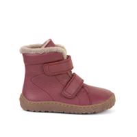 FRODDO VYŠŠÍ KOŽENÉ ZIMNÍ Bordeaux Dětské zimní zateplené barefoot boty - 25