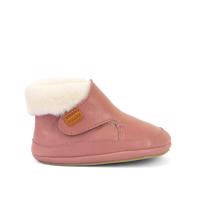 FRODDO ZIMNÍ CAPÁČKY FURRY WALKERS Dark Pink Dětské první zateplené barefoot botičky - 22
