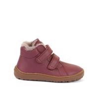 FRODDO ZIMNÍ FURRY Bordeaux Dětské zimní zateplené barefoot boty - 29