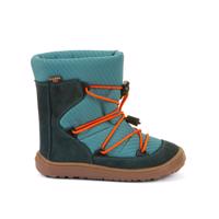FRODDO ZIMNÍ TEX TRACK WOOL Petroleum Dětské zimní zateplené barefoot boty - 26