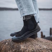 GROUNDIES SIENNA WOMEN Black Dámské barefoot chelsea boty - 40