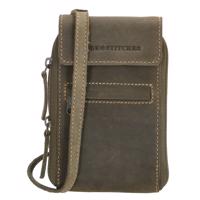 Hide & Stitches Idaho dámská kožená crossbody taška na mobil  - olivová 20035-OLV