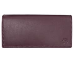 HL Dámská kožená peněženka z pravé kůže 20 x 10 cm - fialová