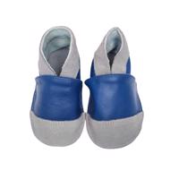 HOPI GO! BAREFOOT KOŽENÉ CAPÁČKY Modré Dětské barefoot capáčky - 20–21