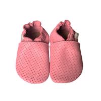 HOPI HOP BAREFOOT KOŽENÉ CAPÁČKY Růžové děrované Dětské barefoot capáčky - 20–21