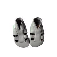 HOPI HOP BAREFOOT KOŽENÉ CAPÁČKY SANDÁLKY  Světle Šedé Dětské barefoot capáčky - 19