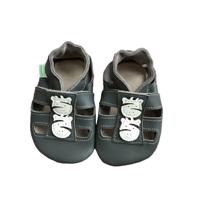 HOPI HOP KOŽENÉ BAREFOOT CAPÁČKY SANDÁLKY Šedé Zebra Dětské barefoot capáčky - 18