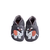 HOPI HOP KOŽENÉ CAPÁČKY Sloník Šedo-modré Dětské barefoot capáčky - 18