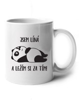 Hrneček - Jsem líná a ležím si za tím!  - ideální dárek pro ženy