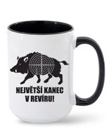 Hrneček - Největší kanec v revíru - hrnek pro myslivce