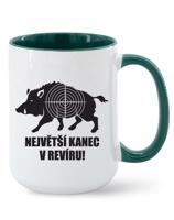 Hrneček - Největší kanec v revíru - hrnek pro myslivce