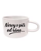 Hrnek makronka Nervy v piči od rána