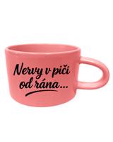 Hrnek makronka Nervy v piči od rána