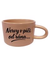 Hrnek makronka Nervy v piči od rána