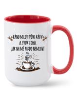 Hrnek pro milovníky kávy-Ráno miluji vůni kávy-dárek pro milovníky kávy