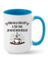 Hrnek pro milovníky kávy-Ráno miluji vůni kávy-dárek pro milovníky kávy