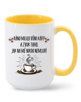 Hrnek pro milovníky kávy-Ráno miluji vůni kávy-dárek pro milovníky kávy