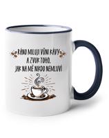 Hrnek pro milovníky kávy-Ráno miluji vůni kávy-dárek pro milovníky kávy
