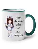 Hrnek pro sestru - Jsem zdravotní sestra, mě nic nevyděší - dárek pro sestru
