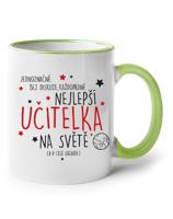 Hrnek pro učitelku s nápisem "Nejlepší učitelka" - dárek pro učitelku