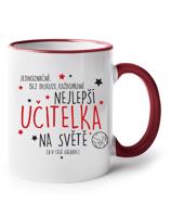 Hrnek pro učitelku s nápisem "Nejlepší učitelka" - dárek pro učitelku