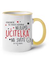 Hrnek pro učitelku s nápisem "Nejlepší učitelka" - dárek pro učitelku