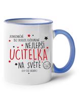 Hrnek pro učitelku s nápisem "Nejlepší učitelka" - dárek pro učitelku