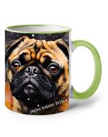 Hrnek s potiskem Mopsíka- skvělý dárek pro milovníky psů